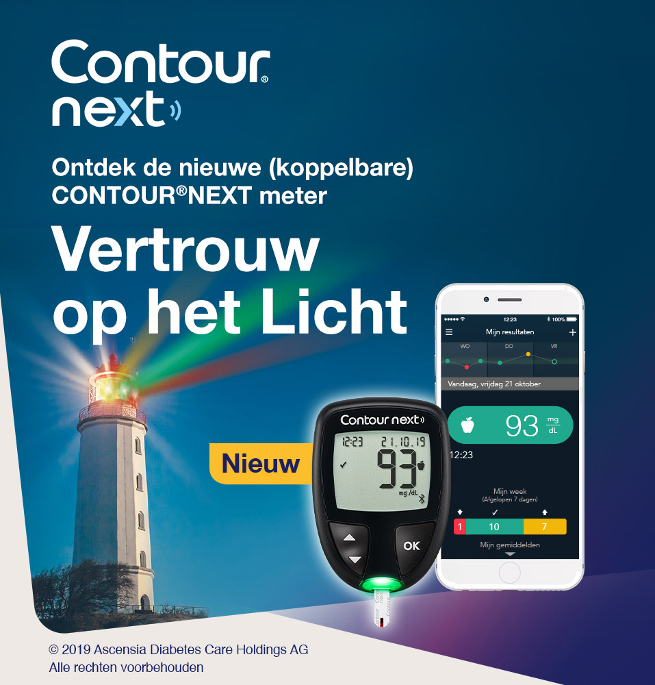 Nieuw de CONTOUR® NEXT meter.  Vertrouw op het licht.
